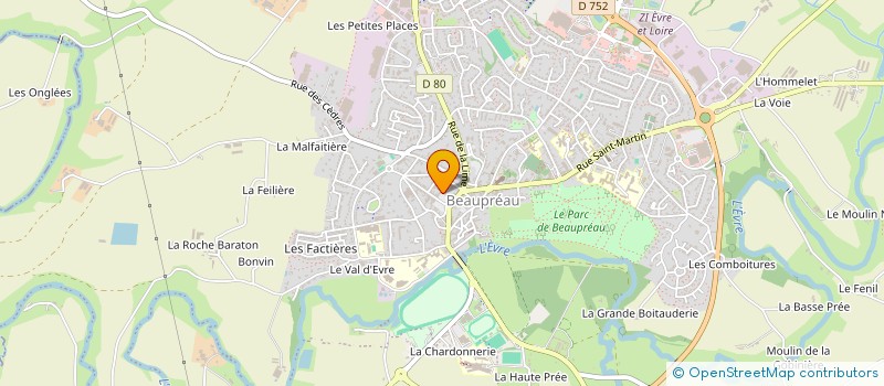 localisation de l'entreprise EVENT à BEAUPREAU-EN-MAUGES
