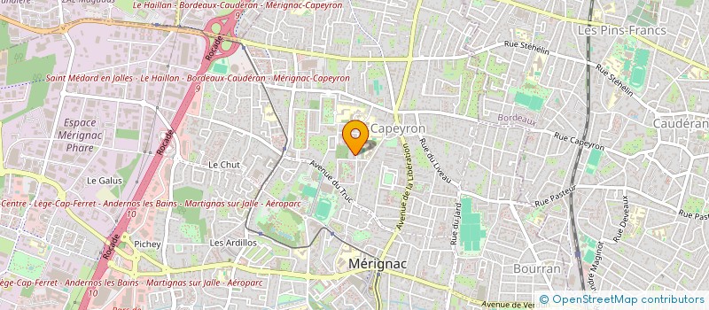 localisation de l'entreprise EVENT AM à MERIGNAC