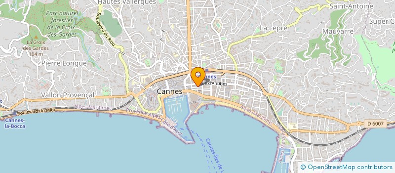 localisation de l'entreprise EVENT DECO AZUR à CANNES