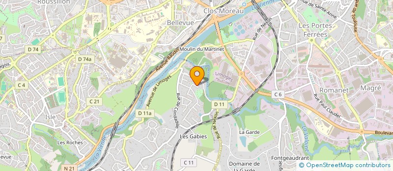 localisation de l'entreprise EVENT J  CONDAT-SUR-VIENNE