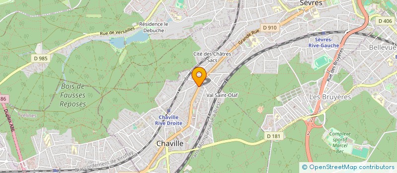 localisation de l'entreprise EVENT PROTECT à CHAVILLE