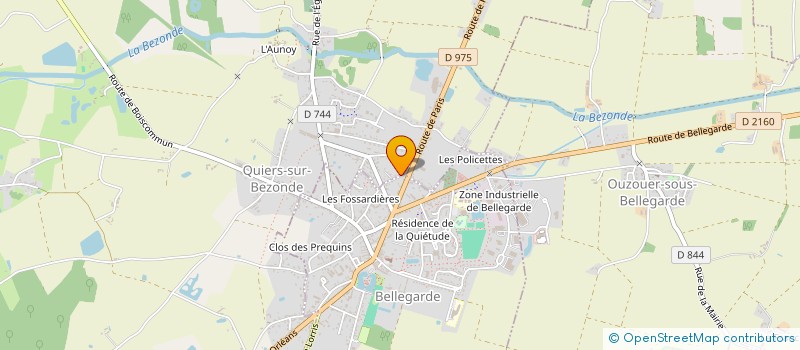 localisation de l'entreprise EVENT'S ANIMATIONS45 à QUIERS-SUR-BEZONDE