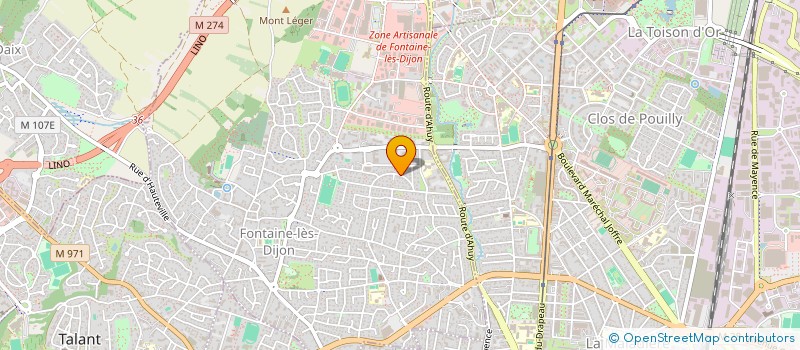 localisation de l'entreprise EVENT'S ART  FONTAINE-LES-DIJON