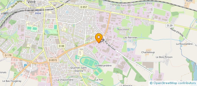 localisation de l'entreprise EVENT SERVICE  VITRE