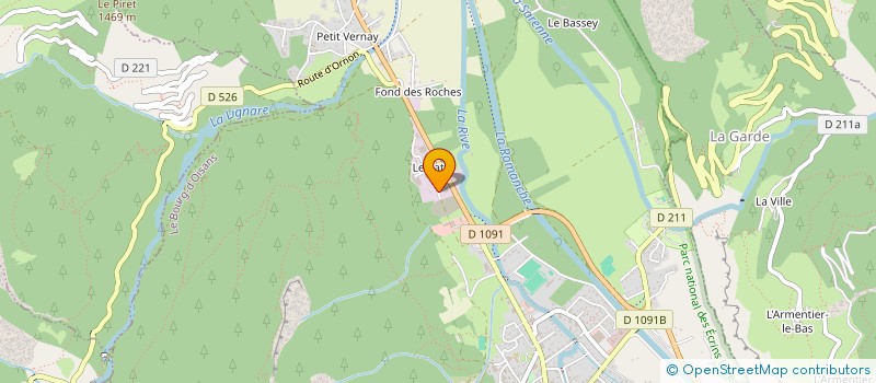 localisation de l'entreprise EVENT2FLY  LES DEUX ALPES