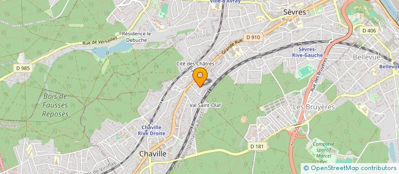 localisation de l'entreprise EVENTAIL GRAPHIC à CHAVILLE