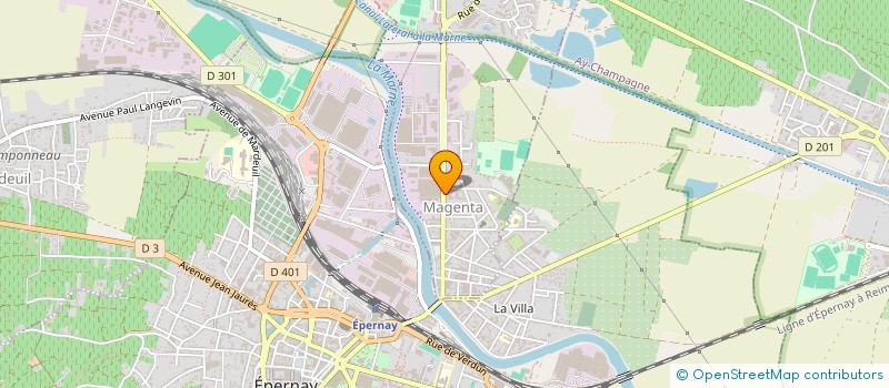 localisation de l'entreprise EVENTAILS OLIVIA OBERLIN  MAGENTA