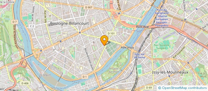 localisation de l'entreprise EVENTEAM LIVE à BOULOGNE-BILLANCOURT