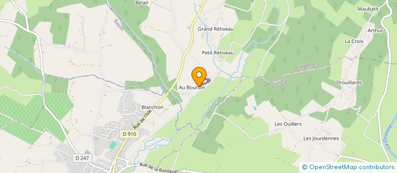 localisation de l'entreprise EVENTECH BORDEAUX  LAGORCE