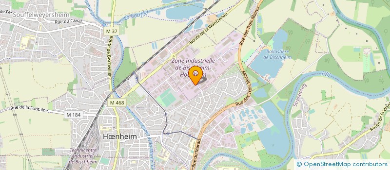 localisation de l'entreprise EVENTEO à BISCHHEIM