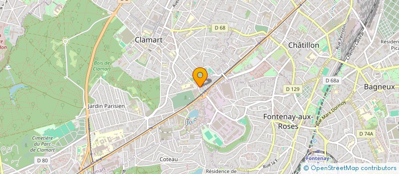 localisation de l'entreprise EVENTIALIS à CHATILLON