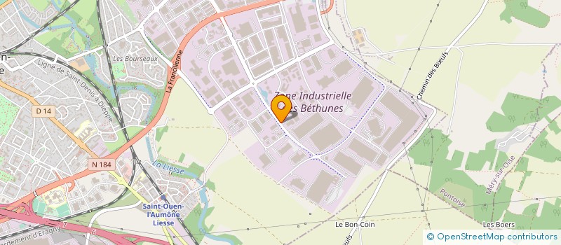 localisation de l'entreprise EVENTIC à SAINT-OUEN-L'AUMONE