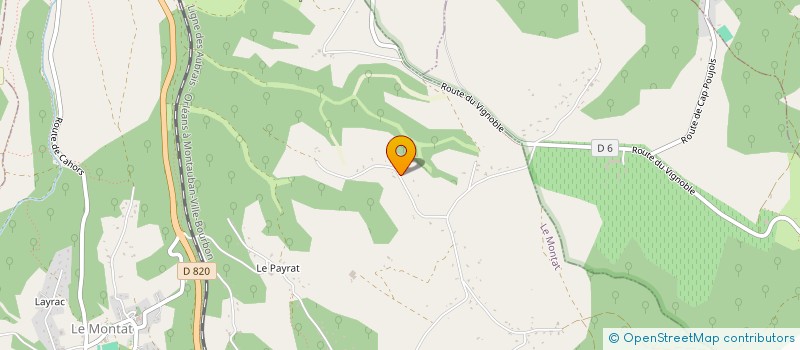 localisation de l'entreprise EVENTIUM  LE MONTAT