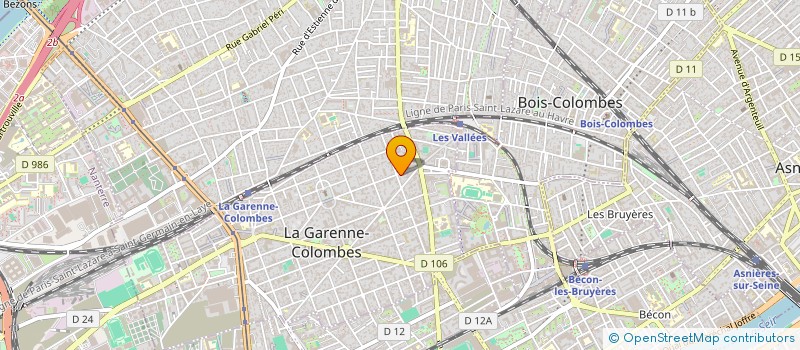 localisation de l'entreprise EVENTS ATTITUDE à LA GARENNE-COLOMBES