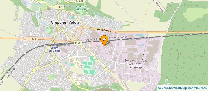 localisation de l'entreprise EVENTS BAR  CREPY EN VALOIS