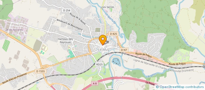 localisation de l'entreprise EVENTS DISTRIBUTION à LE MUY
