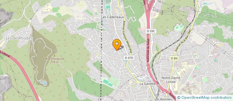localisation de l'entreprise EVENTS HORIZONS à LES PENNES-MIRABEAU