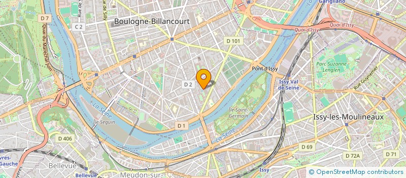 localisation de l'entreprise EVENTS KEYS  BOULOGNE-BILLANCOURT