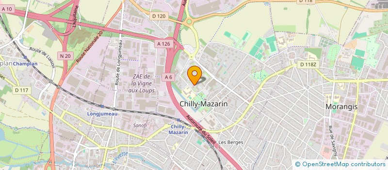 localisation de l'entreprise EVENTS LAND  CHILLY-MAZARIN