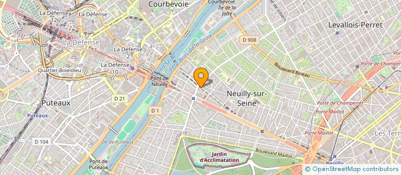 localisation de l'entreprise EVENTS & MEMORY à NEUILLY-SUR-SEINE