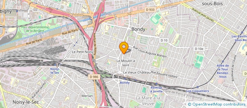 localisation de l'entreprise EVENTS SECURITE SARL  BONDY