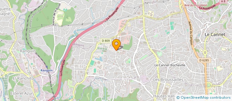 localisation de l'entreprise EVENTS&STRATEGYS à LE CANNET