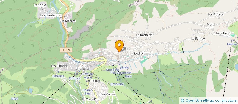 localisation de l'entreprise EVENTS SUPPORT TRIAL ASSOCIATION à LA CLUSAZ