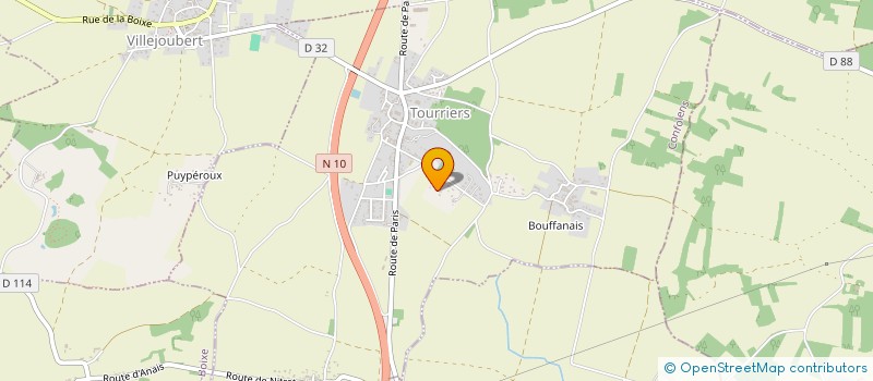 localisation de l'entreprise EVENTS TRUCK'S CHARENTE  TOURRIERS