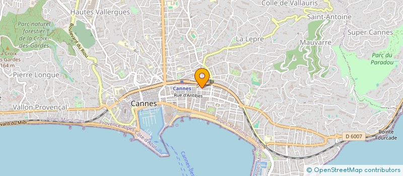 localisation de l'entreprise EVENTS UP  CANNES