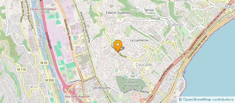 localisation de l'entreprise EVENTS WITH JOY  NICE