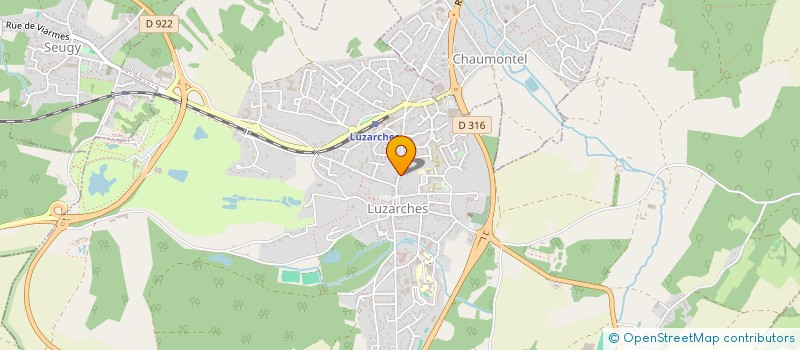 localisation de l'entreprise EVENTURA  LUZARCHES