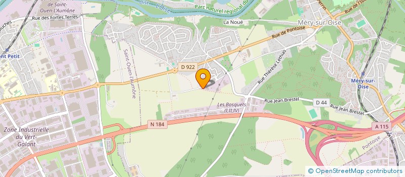 localisation de l'entreprise EVENTUS  MERY-SUR-OISE