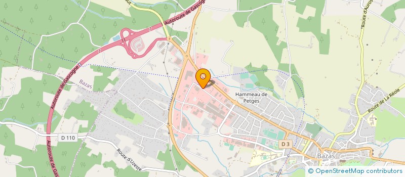 localisation de l'entreprise EVENTUS PRIME à BAZAS