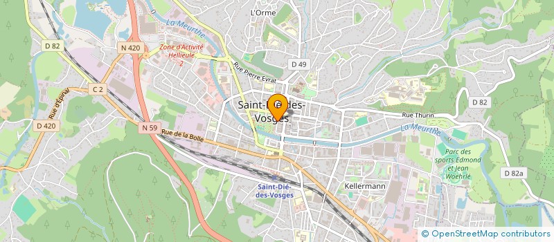 localisation de l'entreprise EVENZIA  SAINT-DIE-DES-VOSGES