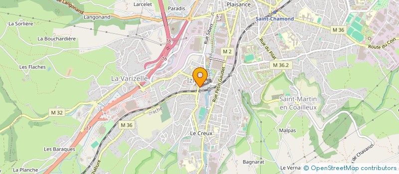 localisation de l'entreprise EVEO FERMETURES  SAINT-CHAMOND