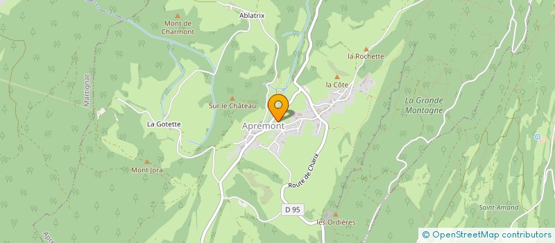 localisation de l'entreprise EVEPAC à APREMONT