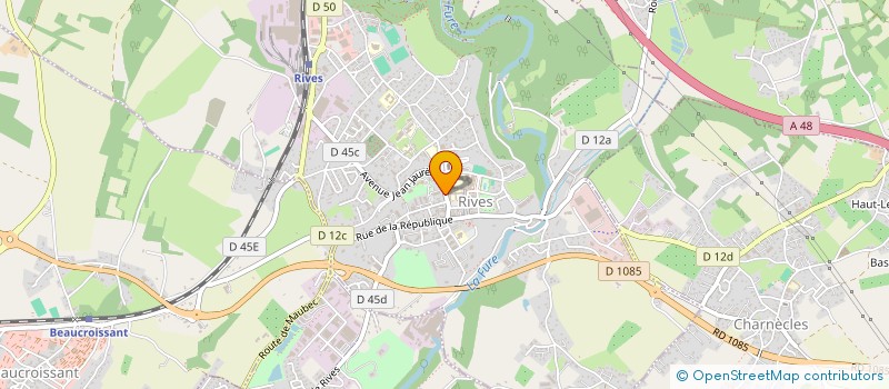 localisation de l'entreprise EVEQUE  RIVES