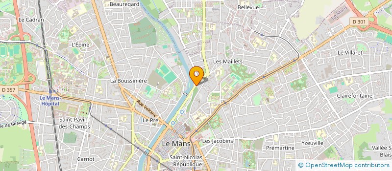 localisation de l'entreprise EVER à LE MANS