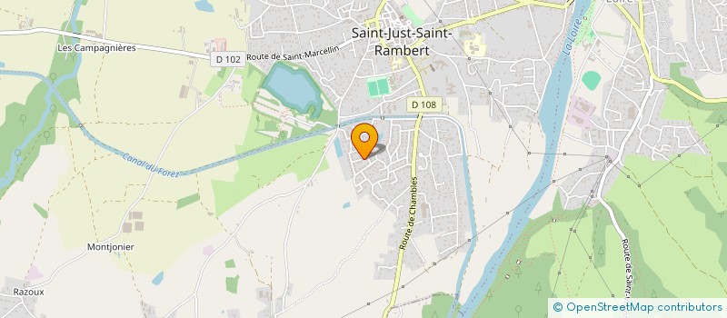 localisation de l'entreprise EVER  SAINT-JUST-SAINT-RAMBERT