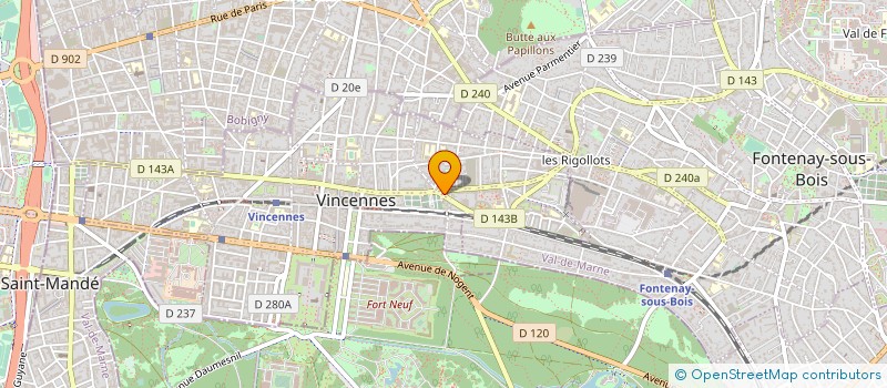 localisation de l'entreprise EVER CONSEIL à VINCENNES