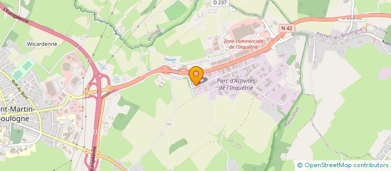 localisation de l'entreprise EVER GO à SAINT-MARTIN-BOULOGNE