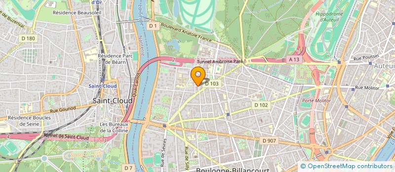 localisation de l'entreprise EVER GROUPE à BOULOGNE-BILLANCOURT