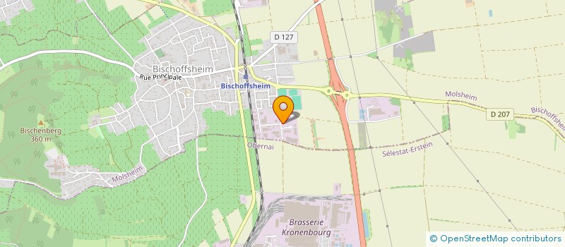 localisation de l'entreprise EVER2  BISCHOFFSHEIM