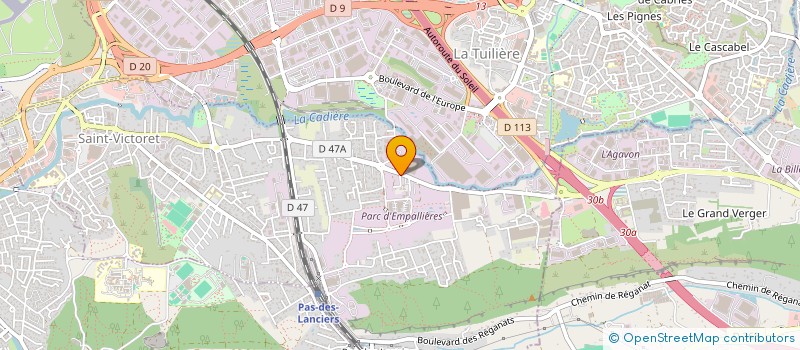 localisation de l'entreprise EVERA  ROGNES