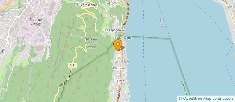 localisation de l'entreprise EVERAERE  SEVRIER