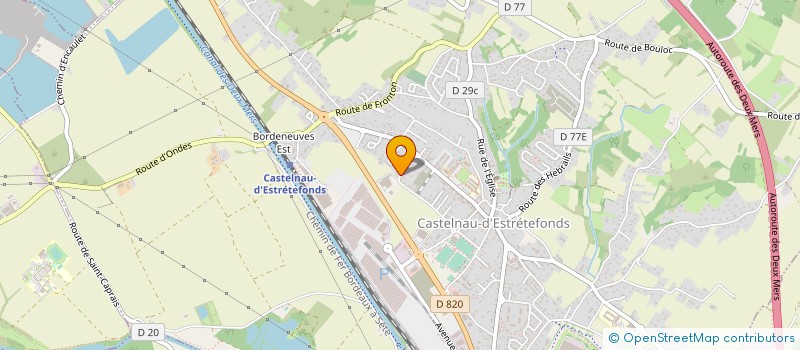 localisation de l'entreprise EVERBLUE FRANCE à CASTELNAU-D'ESTRETEFONDS