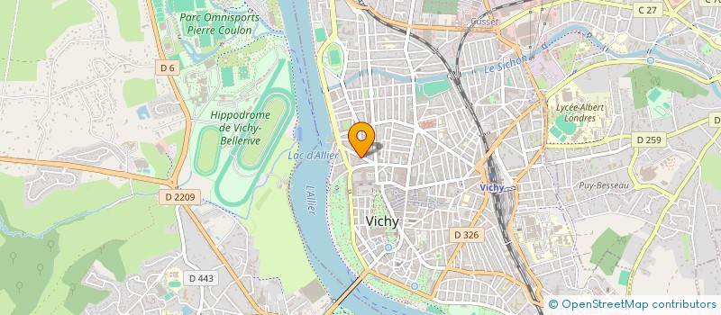 localisation de l'entreprise EVERDANCE à VICHY