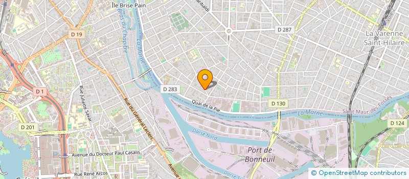 localisation de l'entreprise EVERDOME à SAINT-MAUR-DES-FOSSES