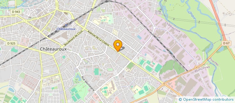 localisation de l'entreprise EVEREN FORMATION à CHATEAUROUX
