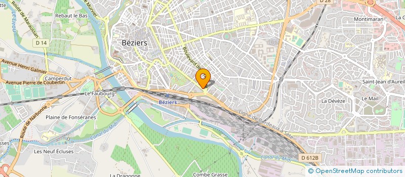 localisation de l'entreprise EVEREST à BEZIERS